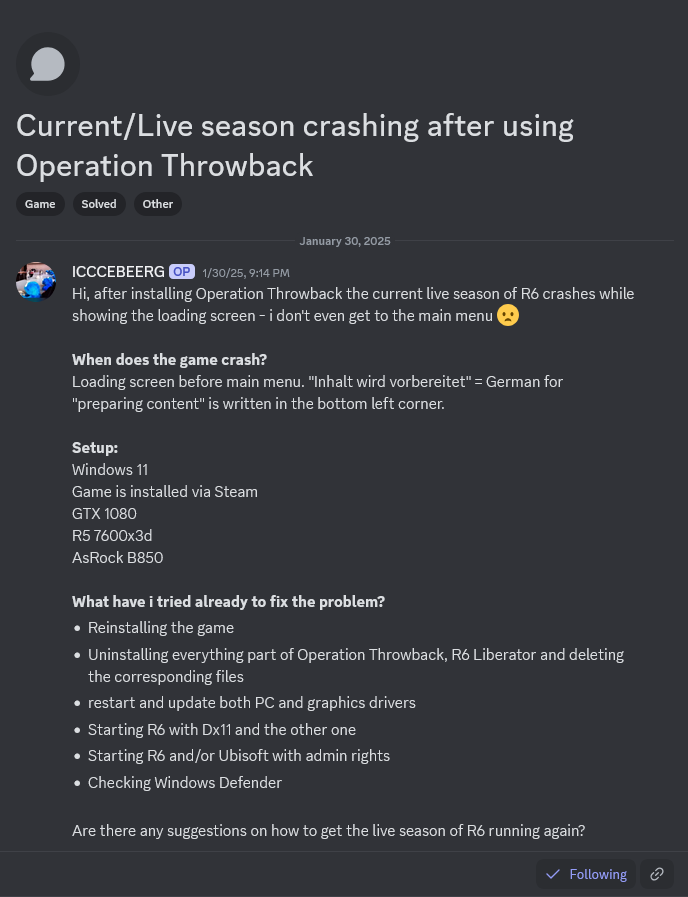 Example of a good report